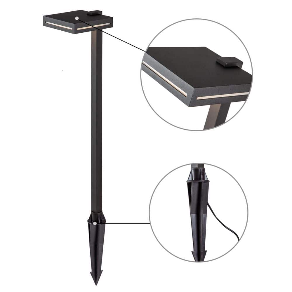 Sand Brown Aluminum Low Voltage LED Pathway Light with Stake
