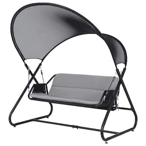 Outdoor Patio Swing Chair with Canopy