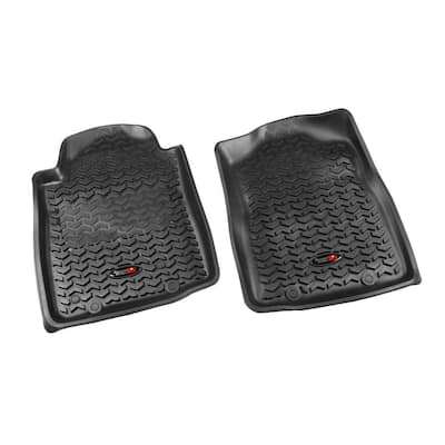 CFMBX1FD9251 Coverking Custom Fit Front and Rear Floor Mats for Select Crown Victoria Models Black Nylon Carpet 