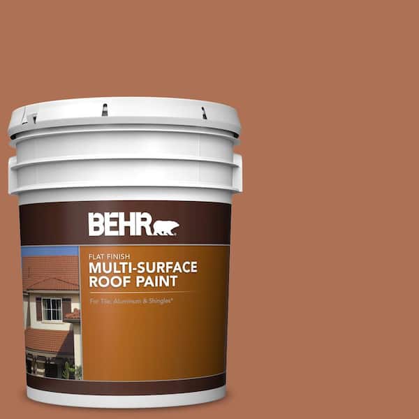 5 gal. #PPU3-15 Glazed Pot Flat Multi-Surface Exterior Roof Paint