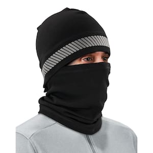 Ergodyne 6822 Black Balaclava with Spandex Top Face Mask 6822