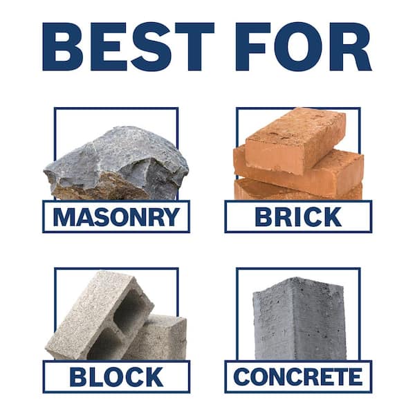 5/32 in. x 3 in. x 6 in. BlueGranite Turbo Carbide Hammer Drill Bit for Concrete, Stone, and Masonry Drilling (5-Pack)