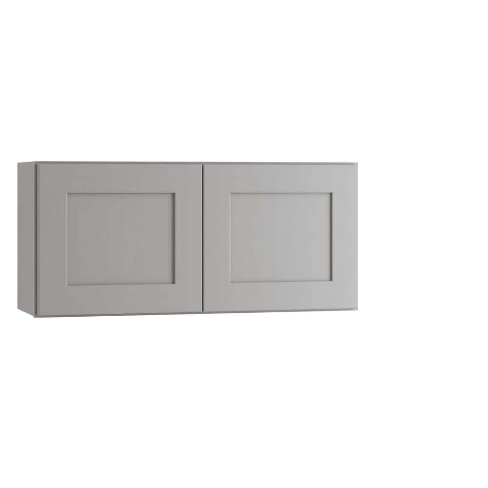 Newport 36 in. W x 12 in. D x 15 in. H Assembled Plywood Wall Bridge Kitchen Cabinet in Pearl Gray with Soft Close price history on PriceWatchPro