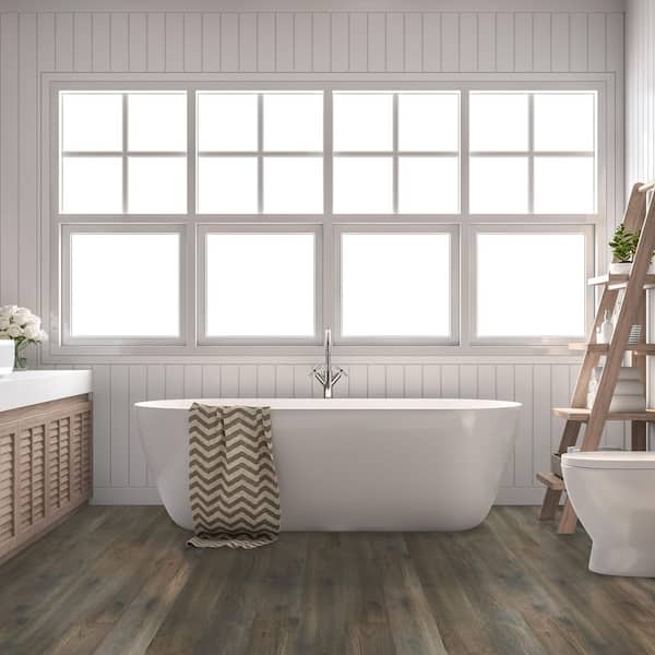 Tulane Hickory 0.28 in. x 6.5 in. Waterproof Wire Brushed Engineered Hardwood Flooring (21.67 sq. ft./case)