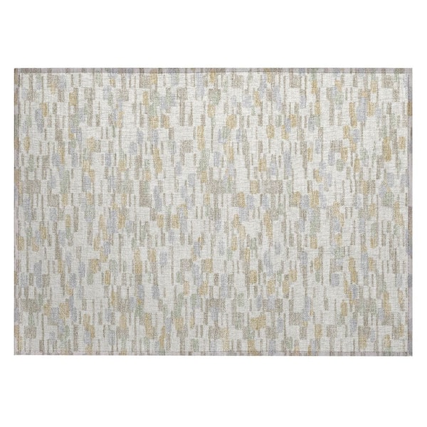 Chantille Machine Washable Indoor/Outdoor Abstract ACN2904 Ivory 2 ft. x 3 ft. Accent Rug