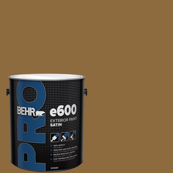 1 gal. #300D-7 Spanish Leather Satin Exterior Paint