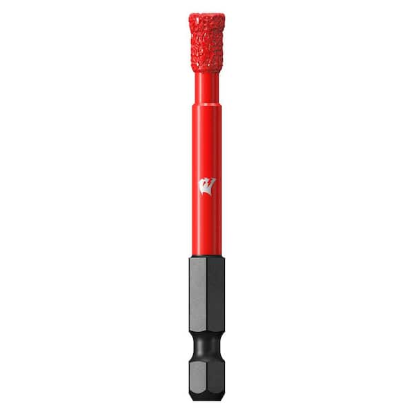DIABLO 1/4 in. Diamond Grit Hole Saw for Tile, Stone, and Glass