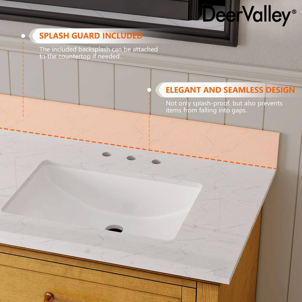 72" Walnut Freestanding Double Bathroom Vanity with Marble Top