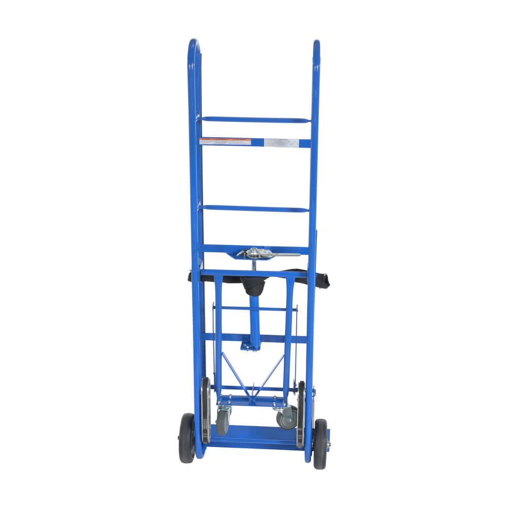 Heavy-Duty Black Steel Appliance Hand Truck with Strap