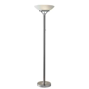 Expo 71 in. Silver Floor Lamp