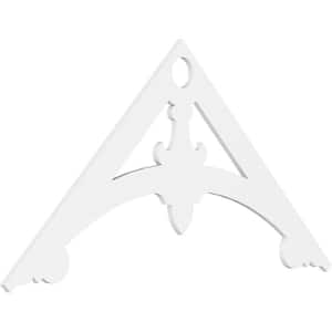1 in. x 72 in. x 36 in. (12/12) Pitch Sellek Gable Pediment Architectural Grade PVC Moulding