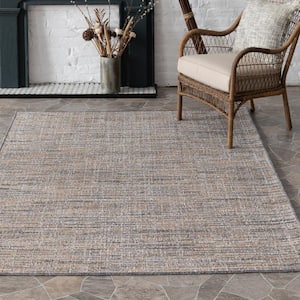 Wicker Weave Beige Doormat 3 ft. x 5 ft. Indoor/Outdoor Area Rug