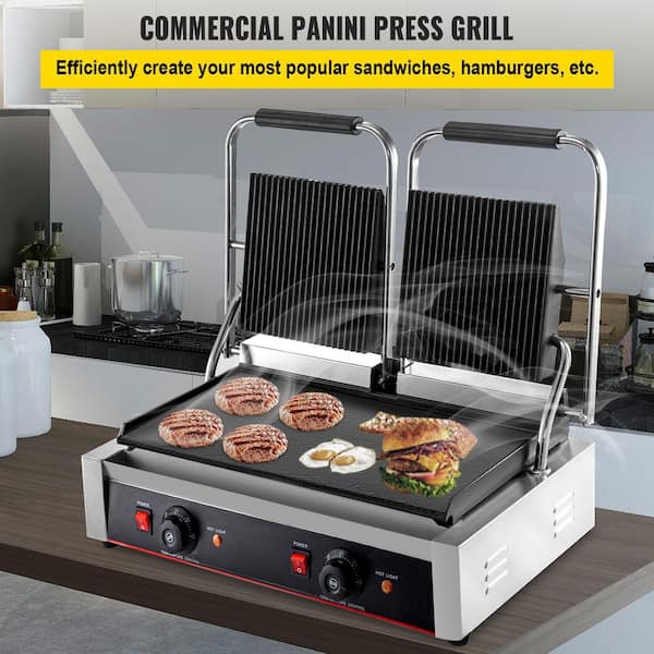 De'Longhi Compact 3-in-1 Panini Grill, Silver, ETL Listed, Removable  Plates, 800W, Vertical Storage in the Indoor Grills department at