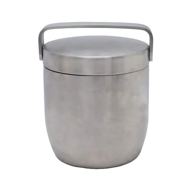 Unbranded Apple 6.75 in. Stainless Steel Ice Bucket