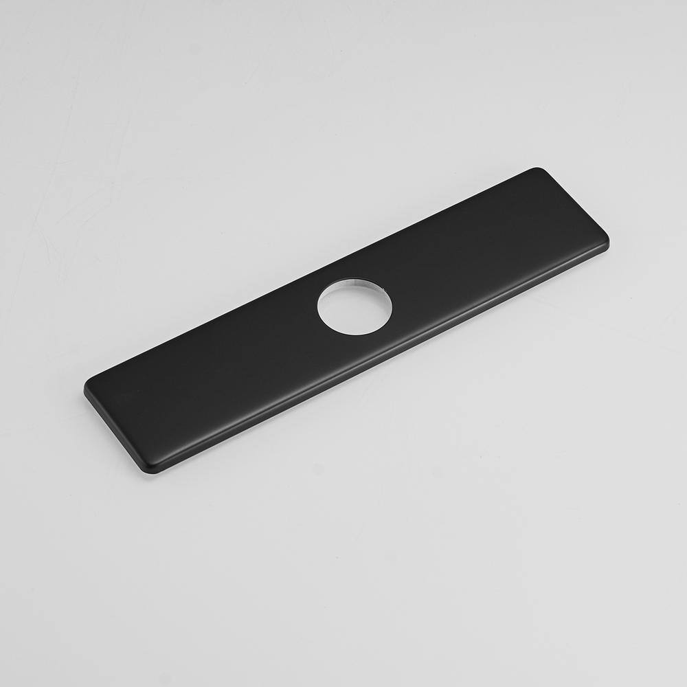 Matte Black Stainless Steel Kitchen Sink Faucet Hole Cover Plate