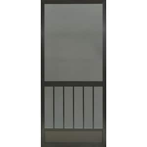 36 in. x 80 in. Westmore Bronze Aluminum Screen Door