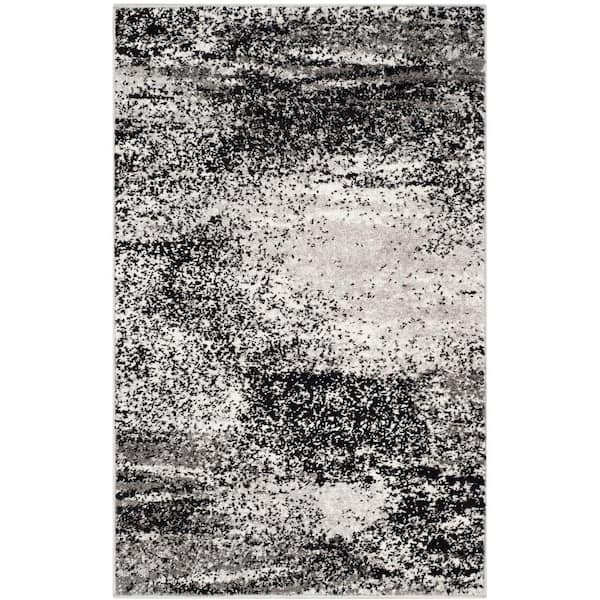 SAFAVIEH Adirondack Silver/Multi Solid Color 3 ft. x 4 ft. Distressed Area Rug