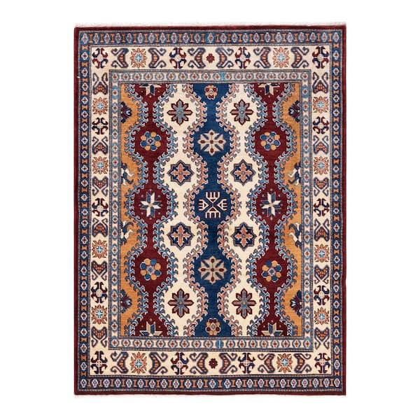 Solo Rugs Tribal One-of-a-Kind Bohemian Red 3 ft. 5 in. x 4 ft. 7 in. Oriental Area Rug