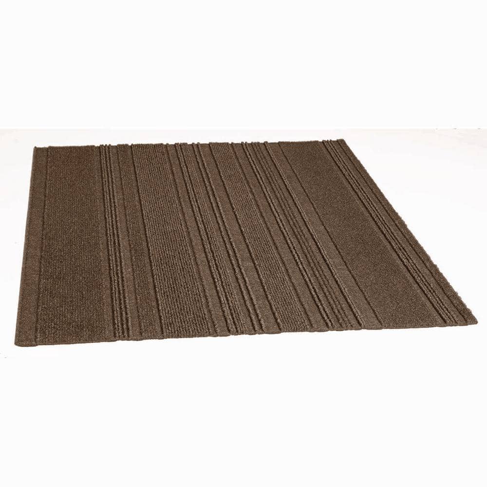 Espresso 24" x 24" Peel and Stick Carpet Tiles - 15 Pack