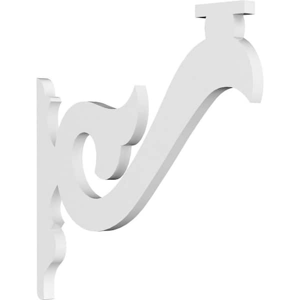 Ekena Millwork 5/8 in. W X 12 in. H X 12 in. D PVC Florence Bracket