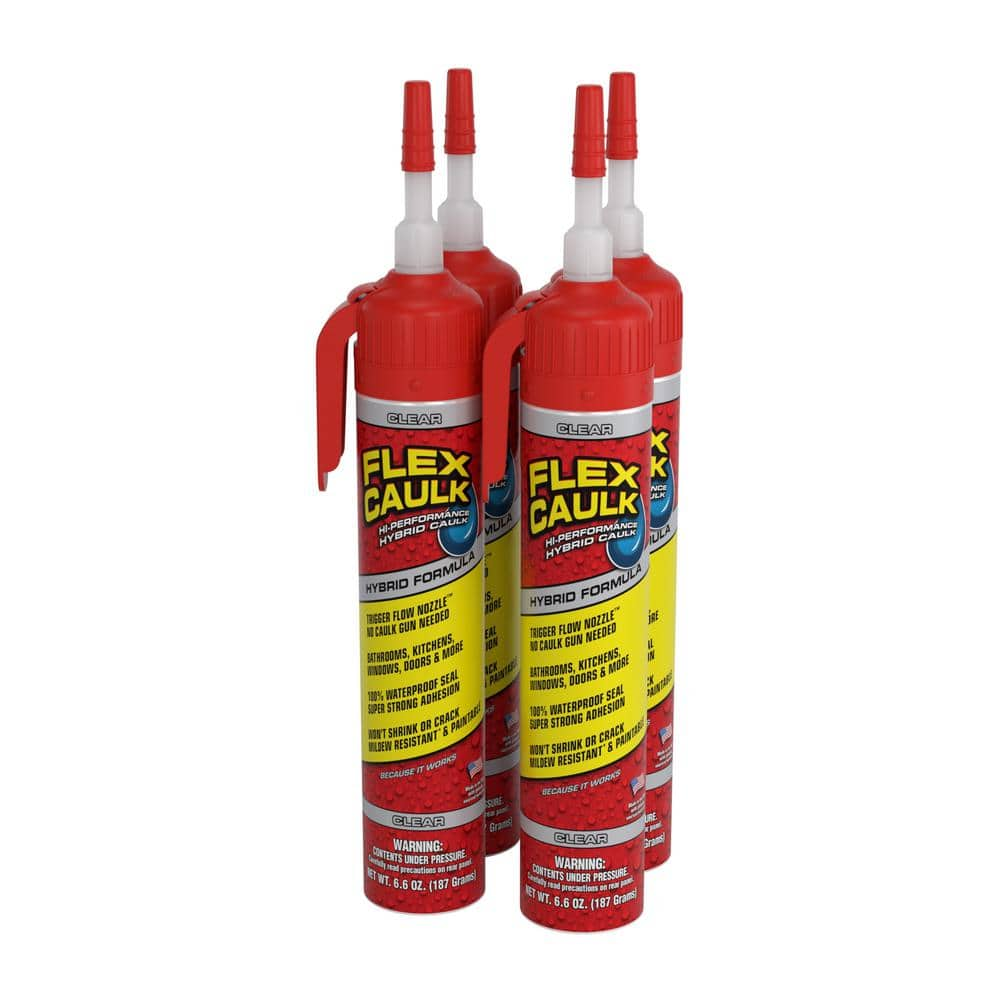 FLEX SEAL FAMILY OF PRODUCTS Flex Caulk 6.6 oz. Clear Pressurized Caulk ...