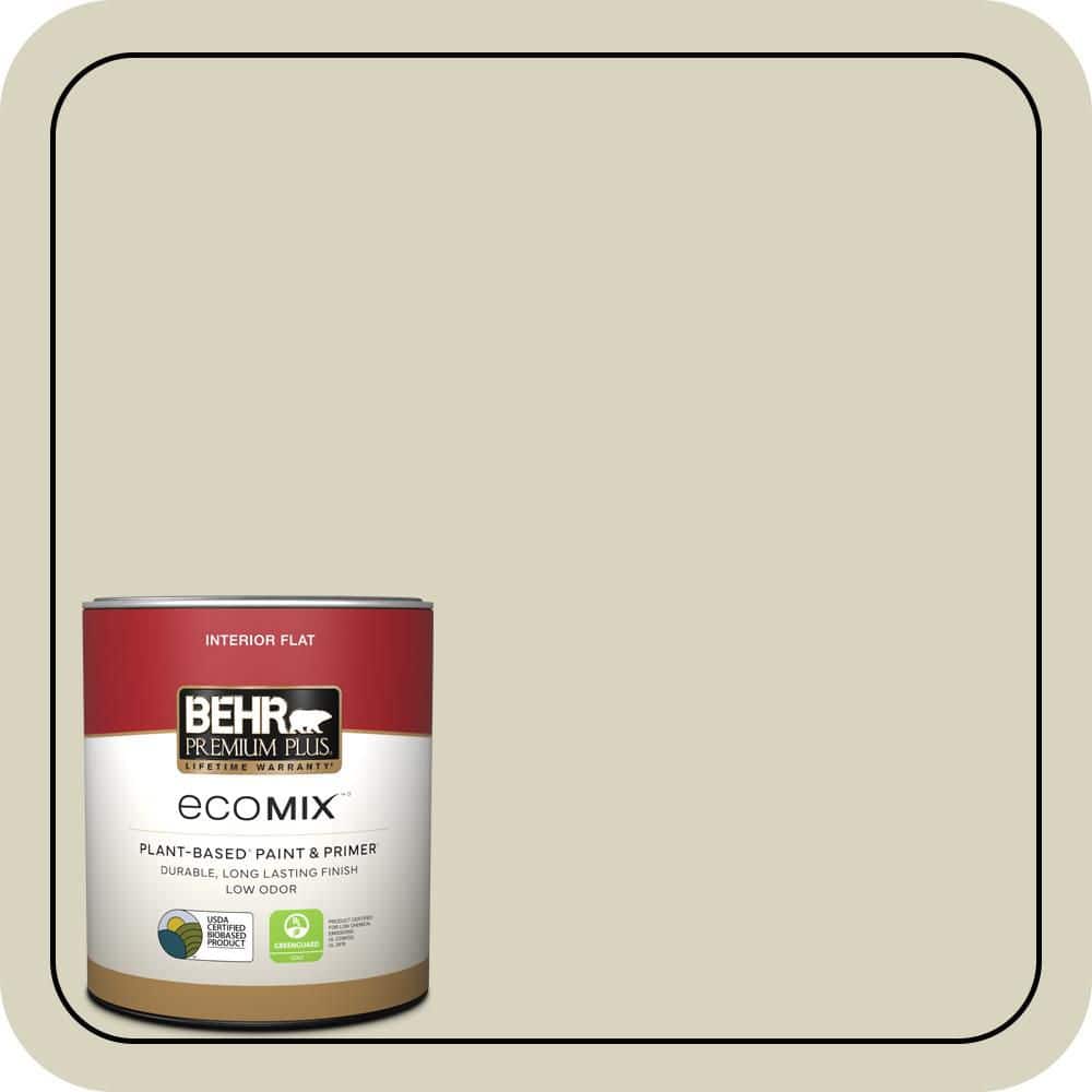 1 qt. #PPL-79 Pale Lichen Flat EcoMix Plant-Based Interior Paint & Primer price history on PriceWatchPro