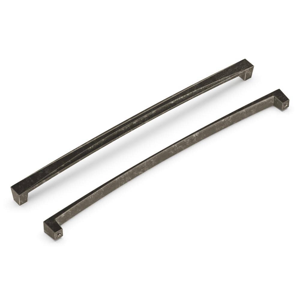 Crest Collection 12 in. (305 mm) Center to Center Distressed Black Nickel Vibed Bar Cabinet Pull price history on PriceWatchPro