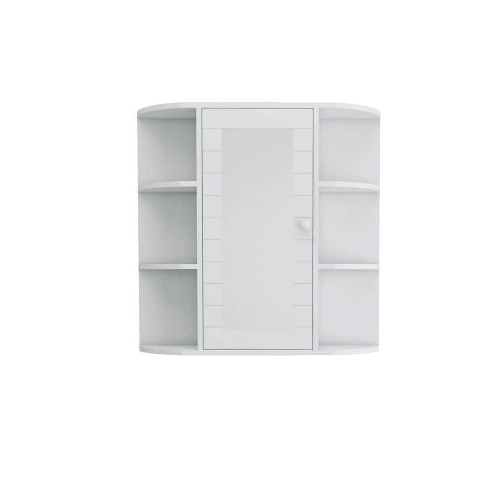 24 in. W x 23 in. H Rectangular MDF Medicine Cabinet with Mirror in White price history on PriceWatchPro