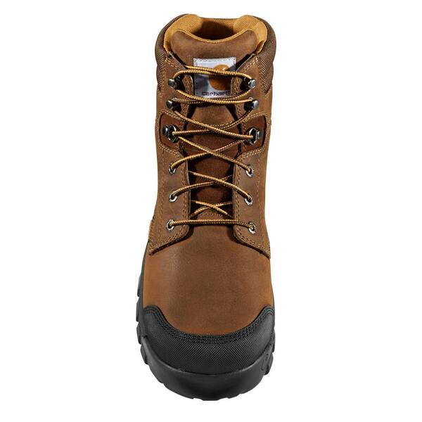 Carhartt Men's Met Guard 6 inch Waterproof Work Boot - Composite Toe - 10 - Dark Brown Oil Tanned
