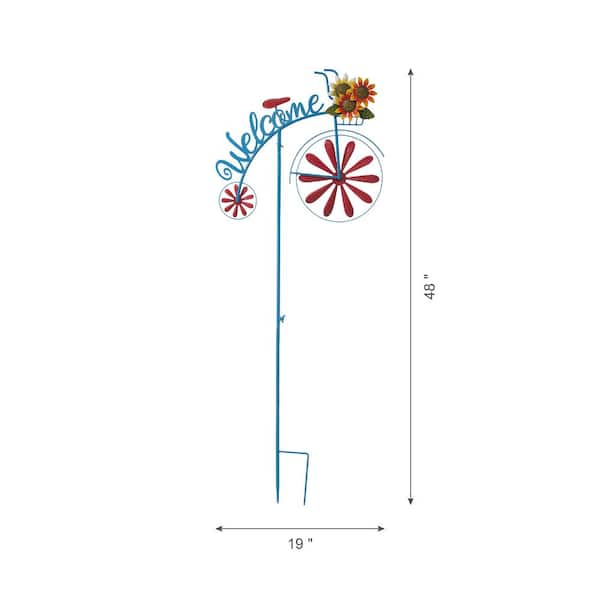 48 H, Cactus Thermometer Solar Stake Yard Art Dessert Landscape