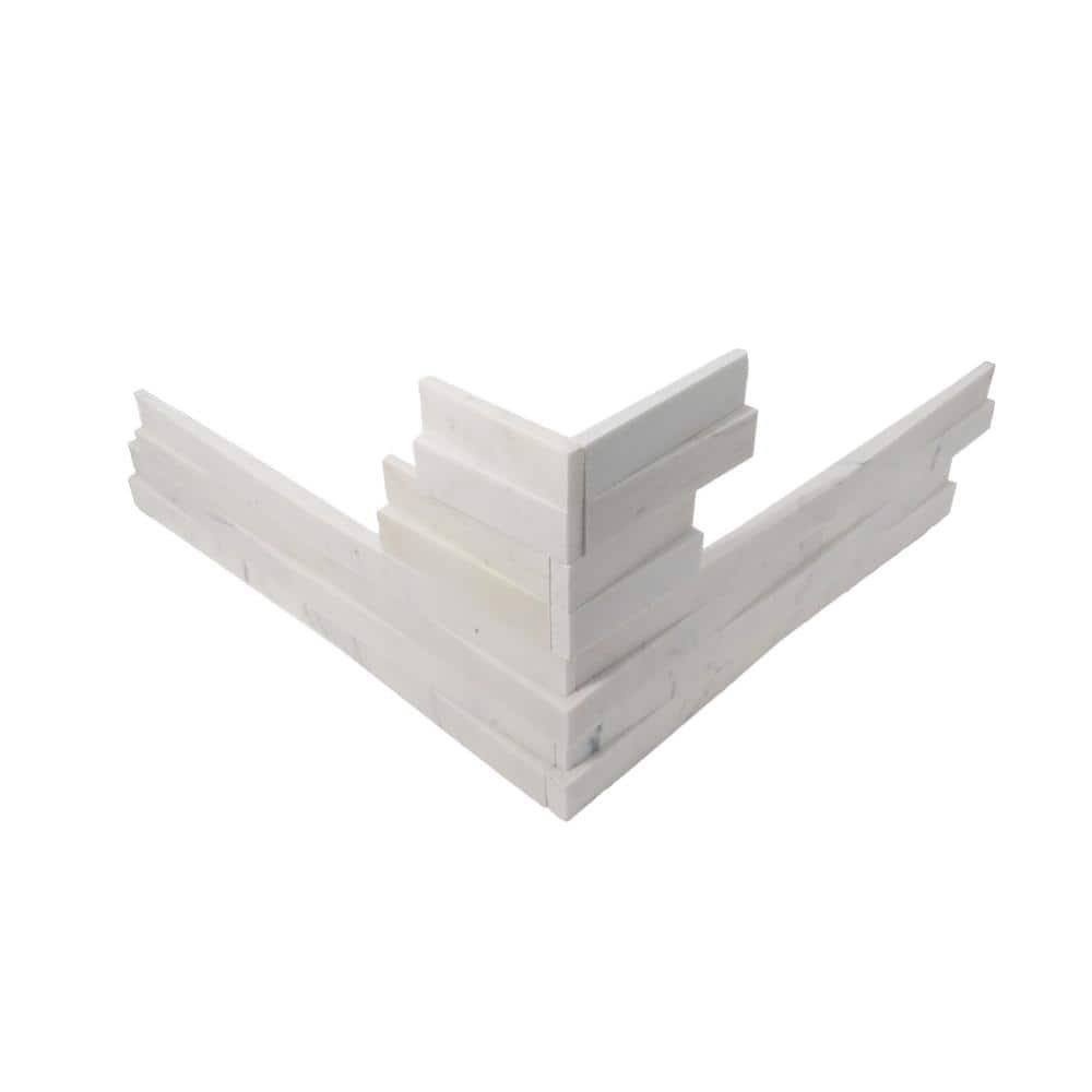 Weave Corner 6 in. x 24 in. Porcelain Honed Marble 4-Piece/set Wall Tile (4.96 sq. ft/case) price history on PriceWatchPro
