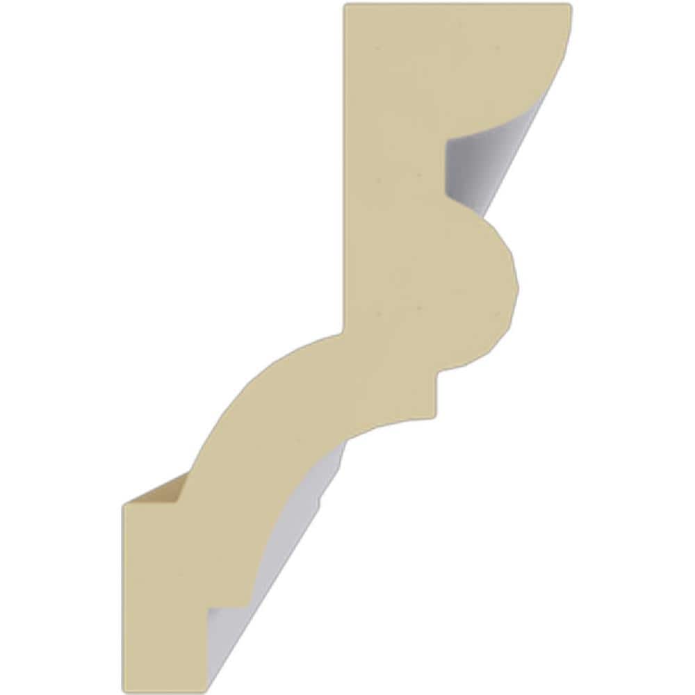 Asa Smooth White Polyurethane Crown Moulding 94-1/2" Length