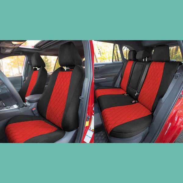 Fh Group Neosupreme Custom Fit Seat Covers For 2021 2022 Toyota Rav4 Hybrid To Prime Dmcm5012red Full The Home Depot - Custom Fit Pickup Seat Covers
