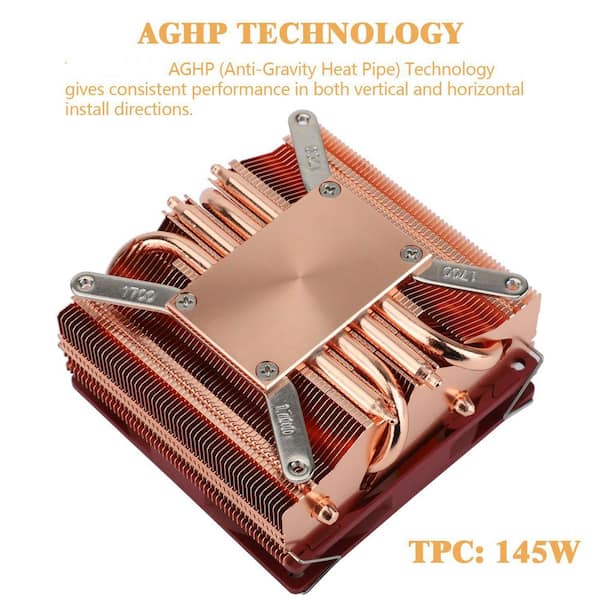 YICHUHAOXI AXP90-X53 Full Copper Low Profile CPU Cooler 53 mm