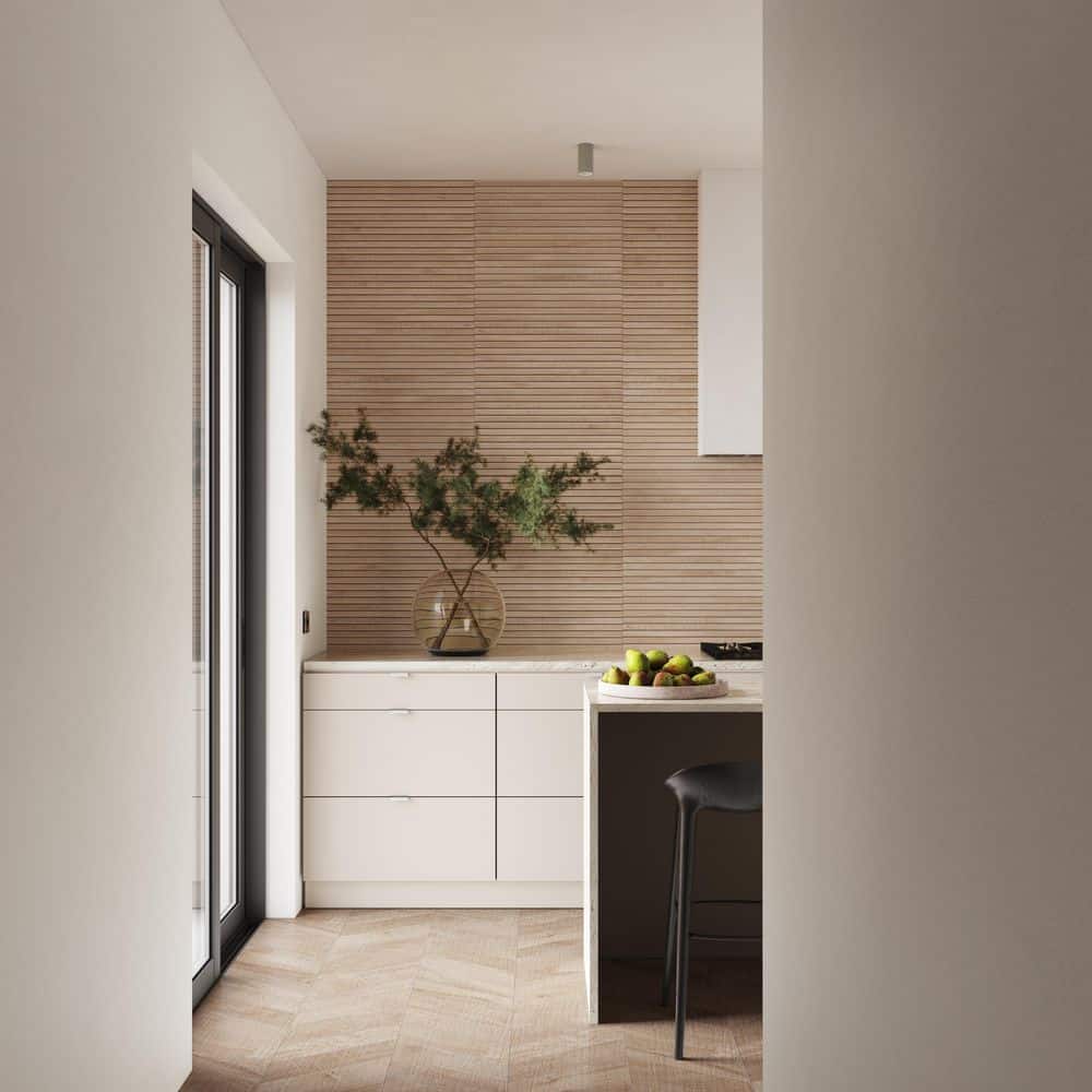Maple Brown 24x48 Matte Porcelain Chevron Floor and Wall Tile
