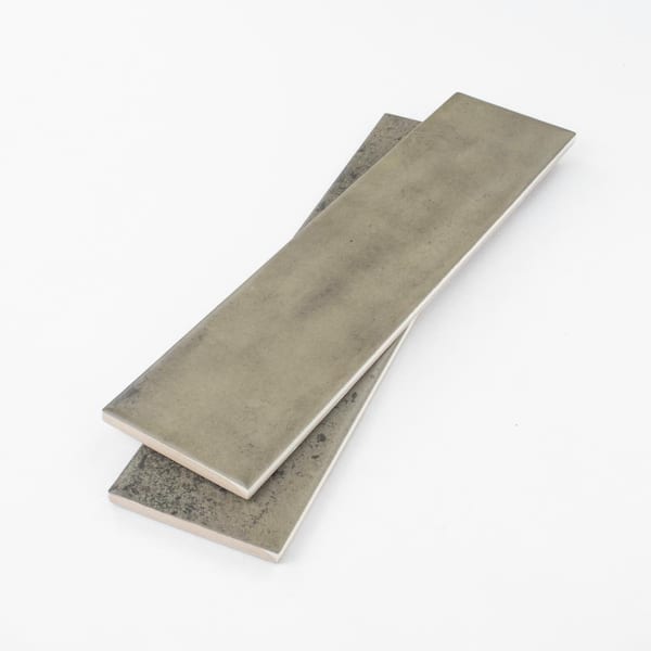 Relic 3 in. x 12 in. Glazed Smoky Taupe Matte Ceramic Subway Wall Tile (5.28 sq. ft./Case)