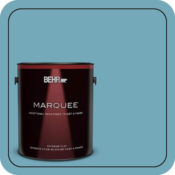 BEHR MARQUEE 1 gal. #S460-4 Snowboard Flat Exterior Paint & Primer