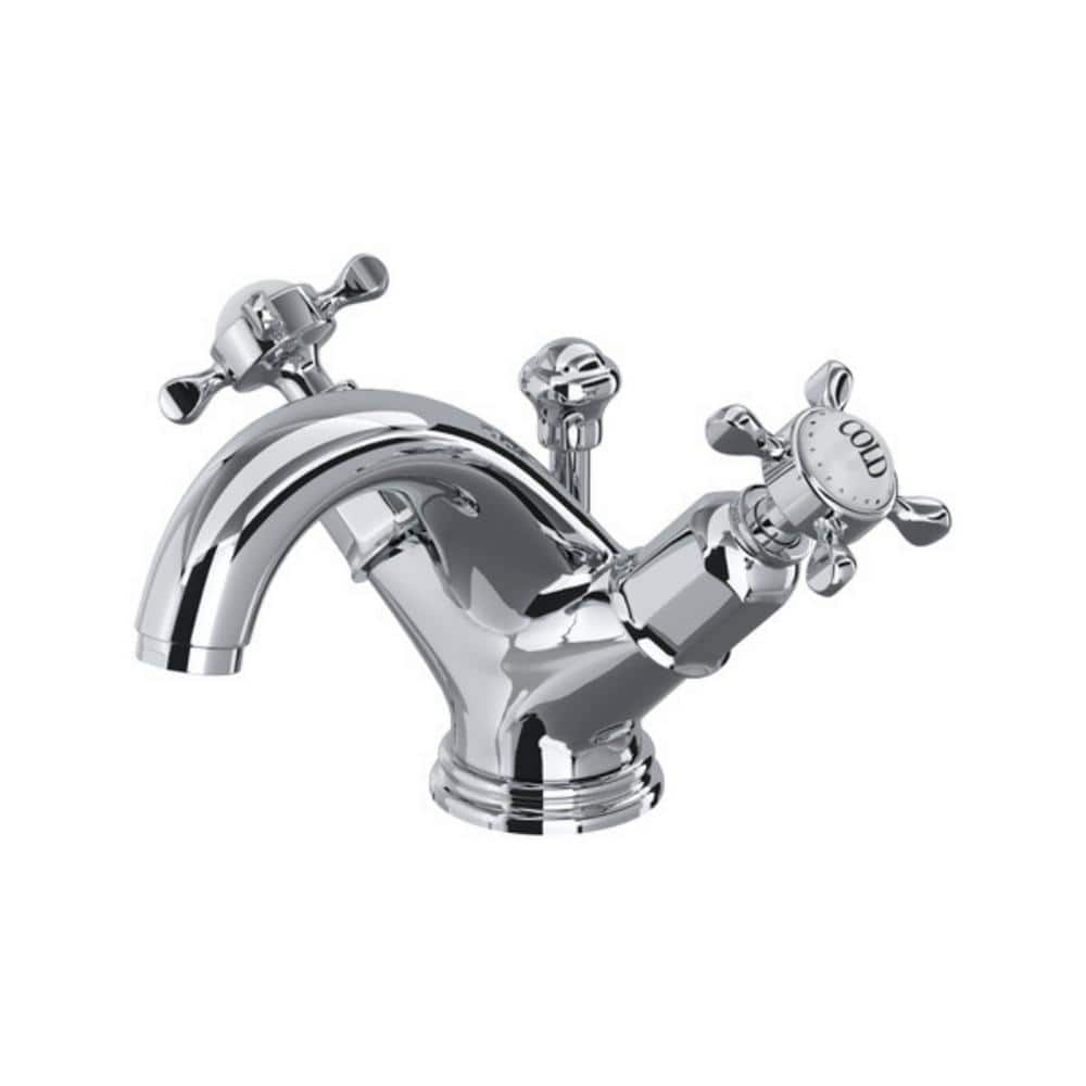 UPC 685333701796 product image for Edwardian Double-Handle Single-Hole Bathroom Faucet with Drain Kit Included in P | upcitemdb.com