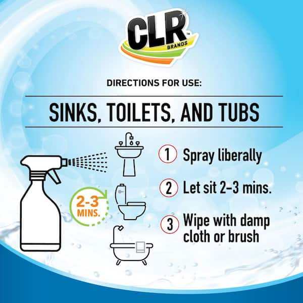 CLR Brilliant Bath  Cleaner to Scrub Toilets, Tubs, Sinks, Countertops &  More