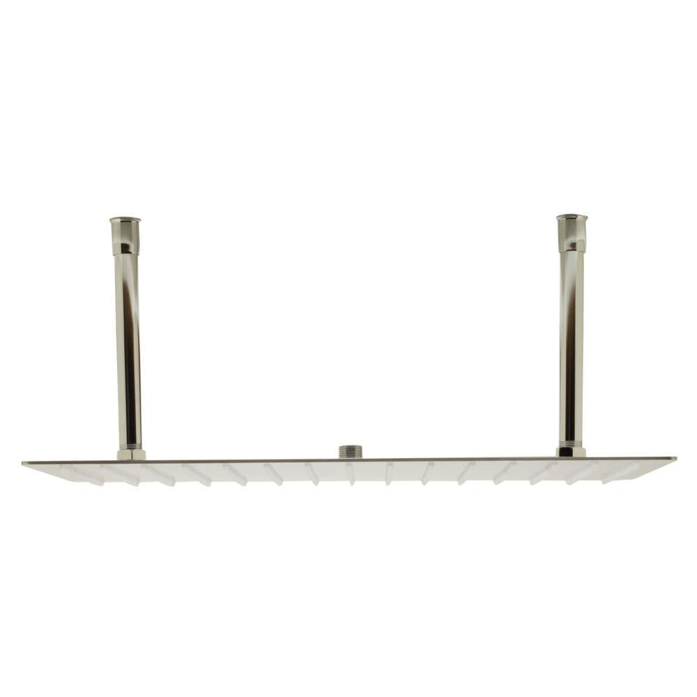 Ultra Thin Brushed Stainless Steel Ceiling Mounted Rain Shower Head