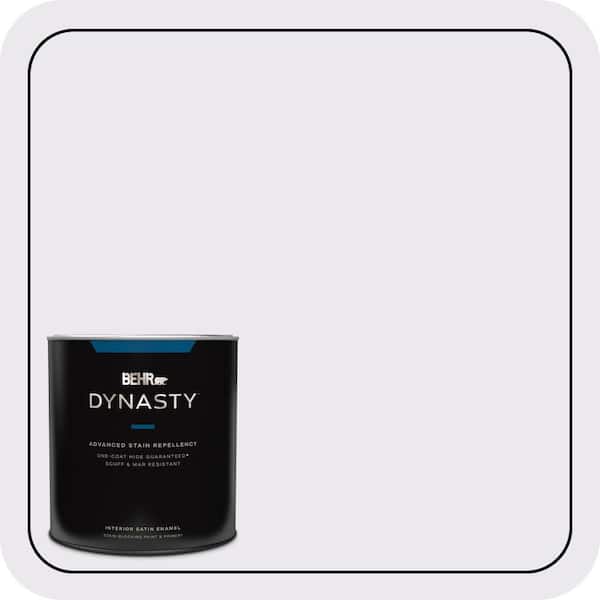 BEHR DYNASTY 1 qt. #PPL-22 Dried Lavender Satin Enamel Interior Stain-Blocking Paint and Primer