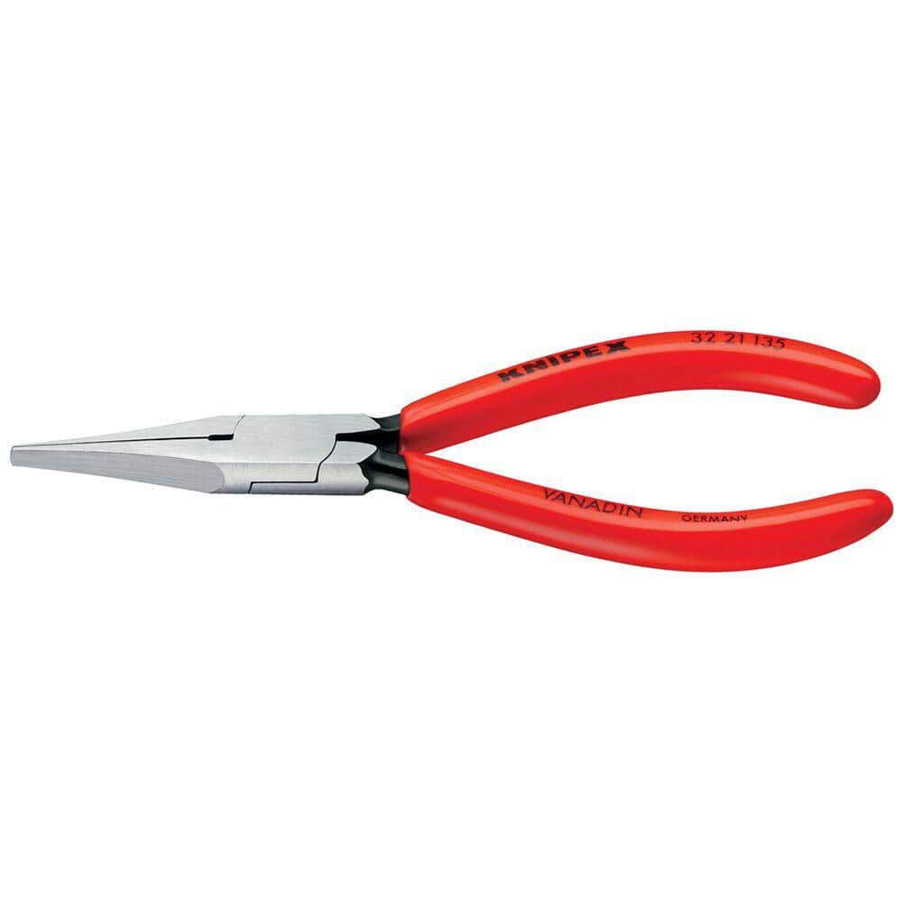 KNIPEX 5-1/4 in. Long Nose Relay Adjusting Pliers-Flat Tips 32 21