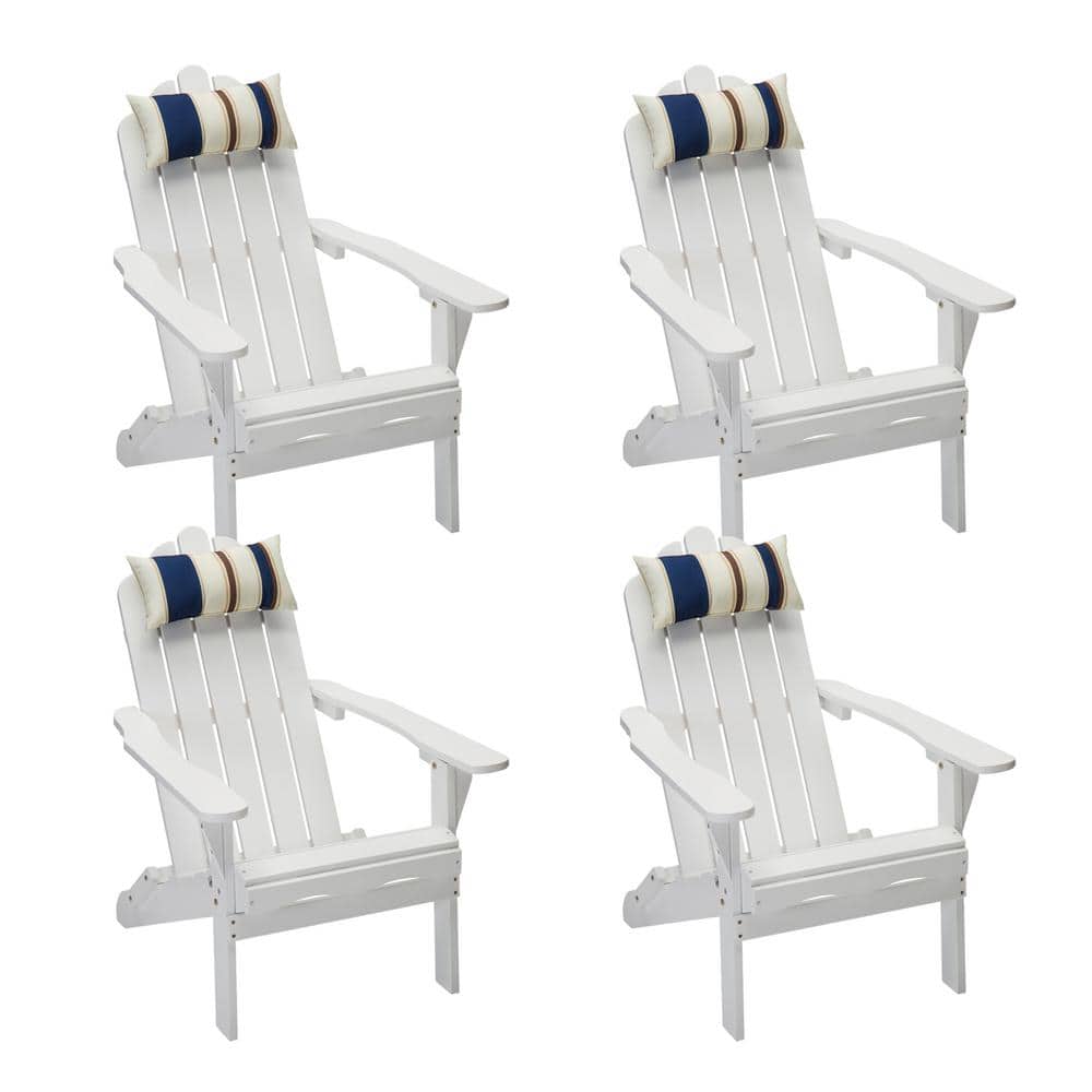 Reviews for DJL White Folding Wood Adirondack Chair, Outdoor Fire Pit