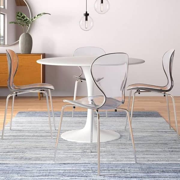 Clear Transparent Side Chair-Set of 2