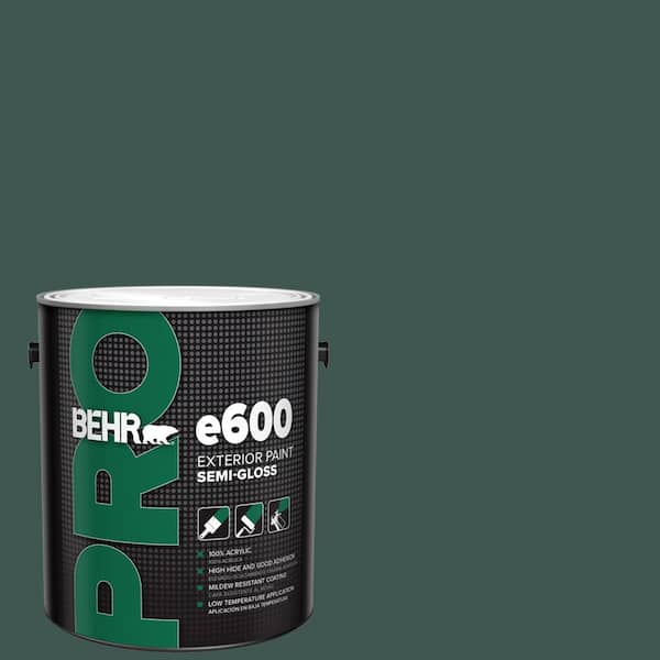 BEHR PRO 1 gal. #HDC-CL-21A Dark Everglade Semi-Gloss Acrylic Exterior Paint