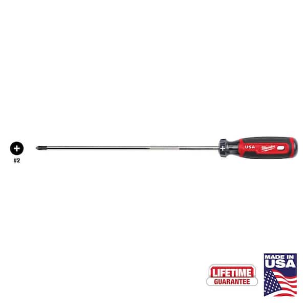 Milwaukee 10 in. #2 Phillips Screwdriver with Cushion Grip
