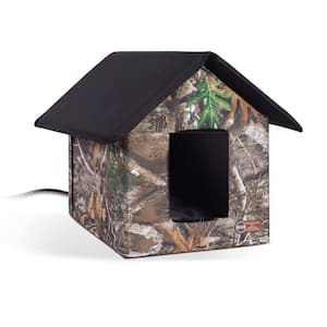 K&H 18 in. x 22 in. x 17 in. Realtree Edge Outdoor Heated Kitty House