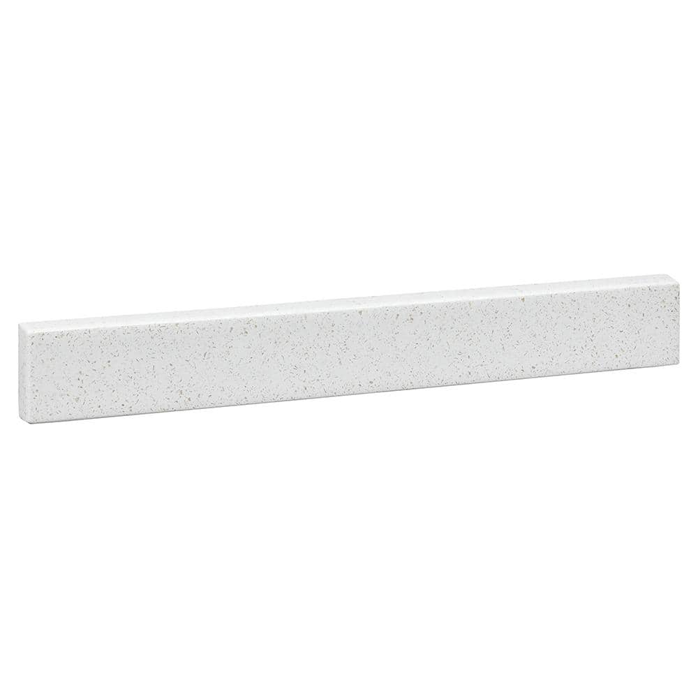 18.5 in. W Solid Surface Resin Vanity Backsplash in Arctic