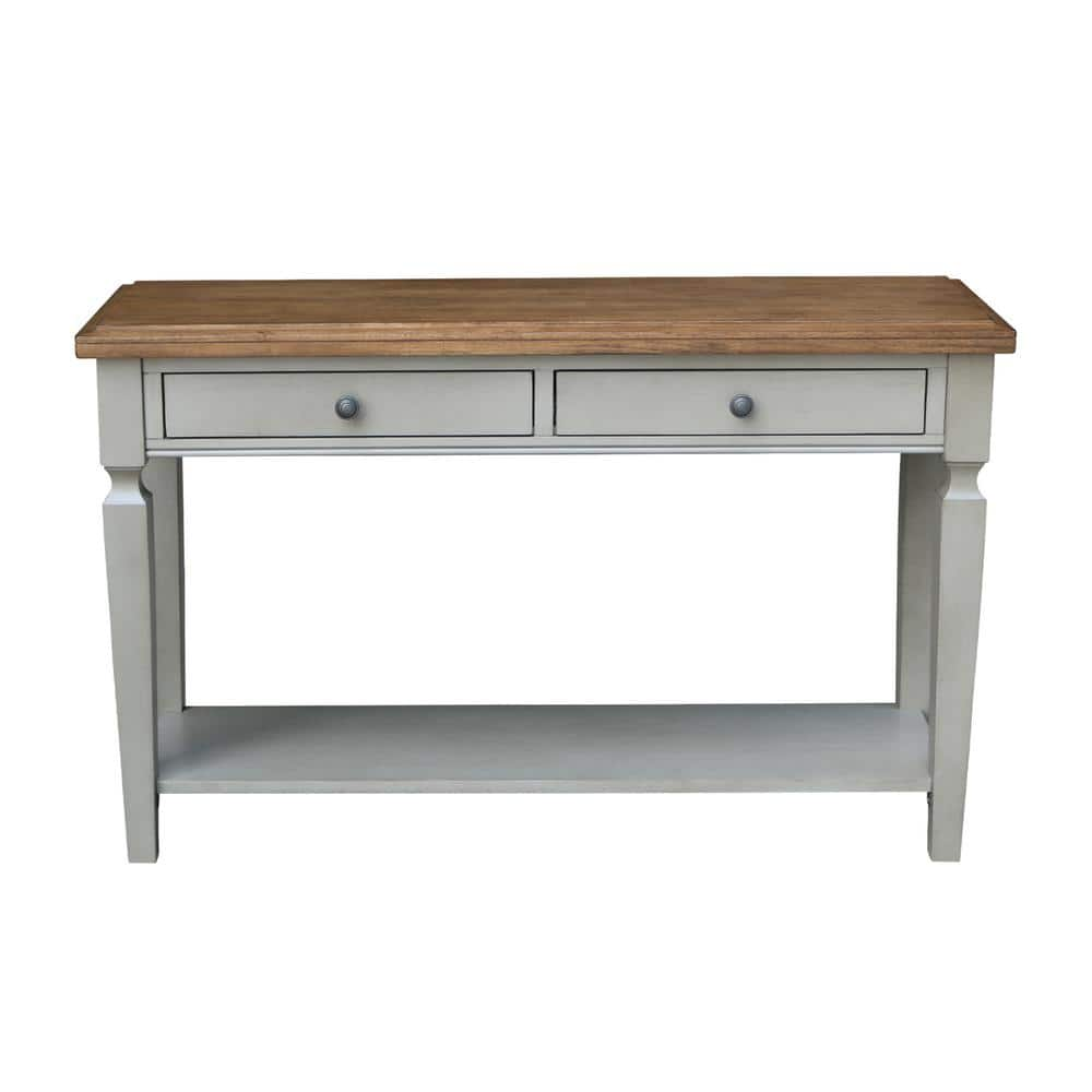 International Concepts Vista 48 in. Hickory/Gray Standard Rectangle ...