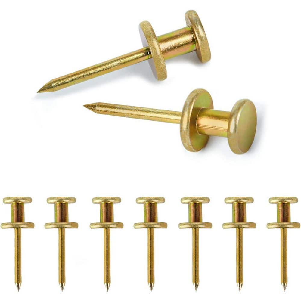 Double Headed Picture Hangers Nails for Wall Hanging, Dual Head Hooks for W